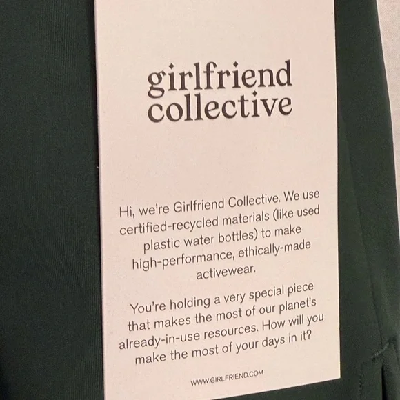 Girlfriend Collective High Rise Sport Skort in Green Size Small NWT - Picture 10 of 12